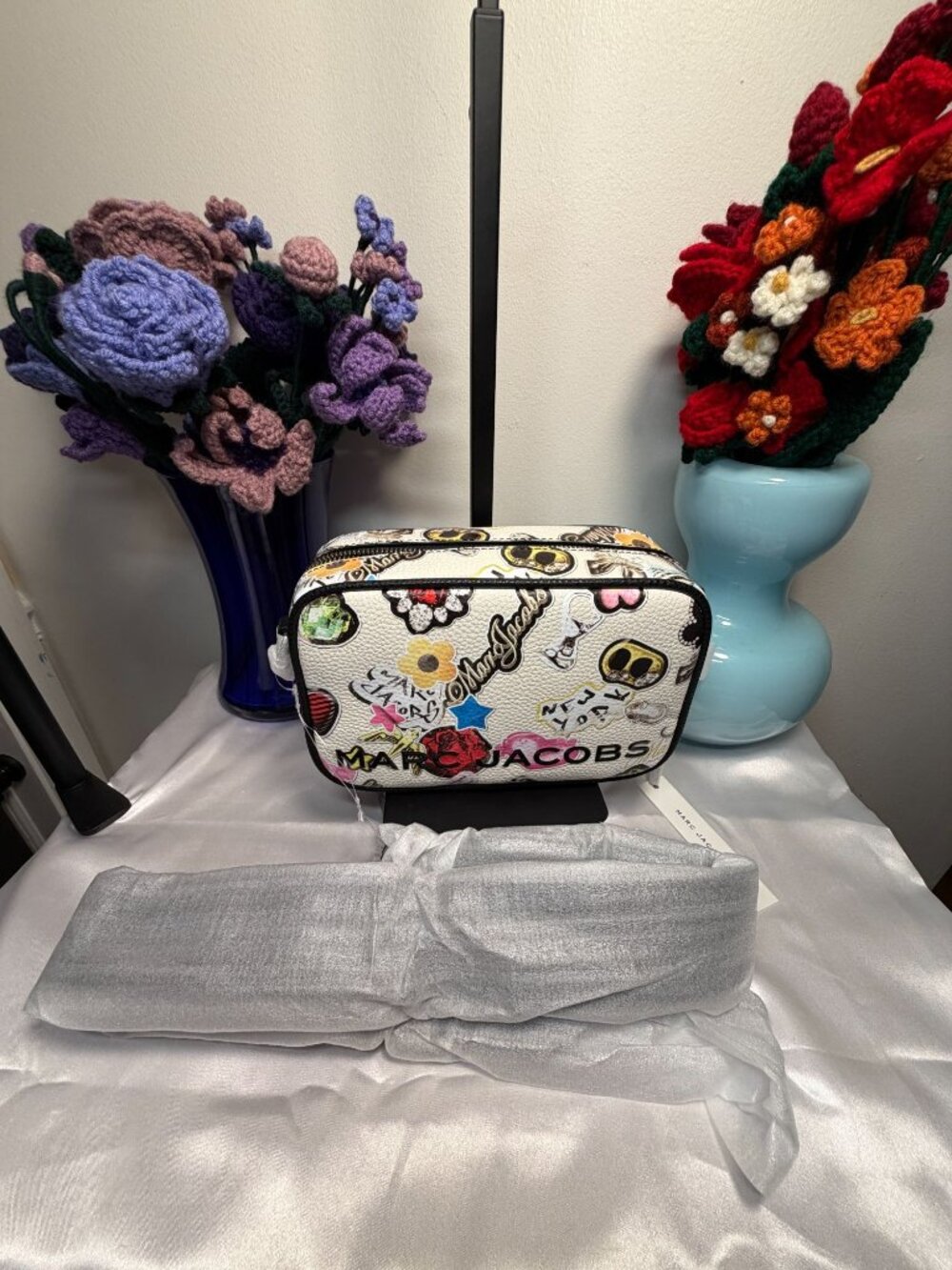 Marc Jacobs Snapshot Small Camera Bag Multicolor Print With Tags New